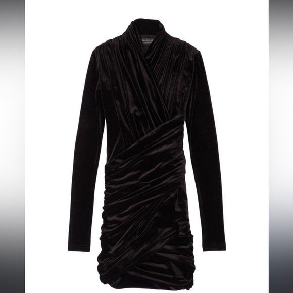 Balenciaga Draped Mini Dress - Picture 4 of 11